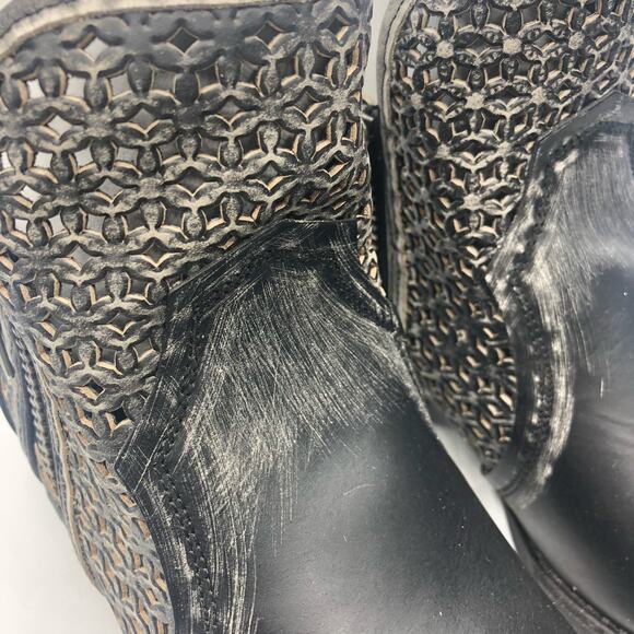 Corral Womens Distressed Cutout Shortie Zipper Boots Size US 11 - Picture 11 of 12